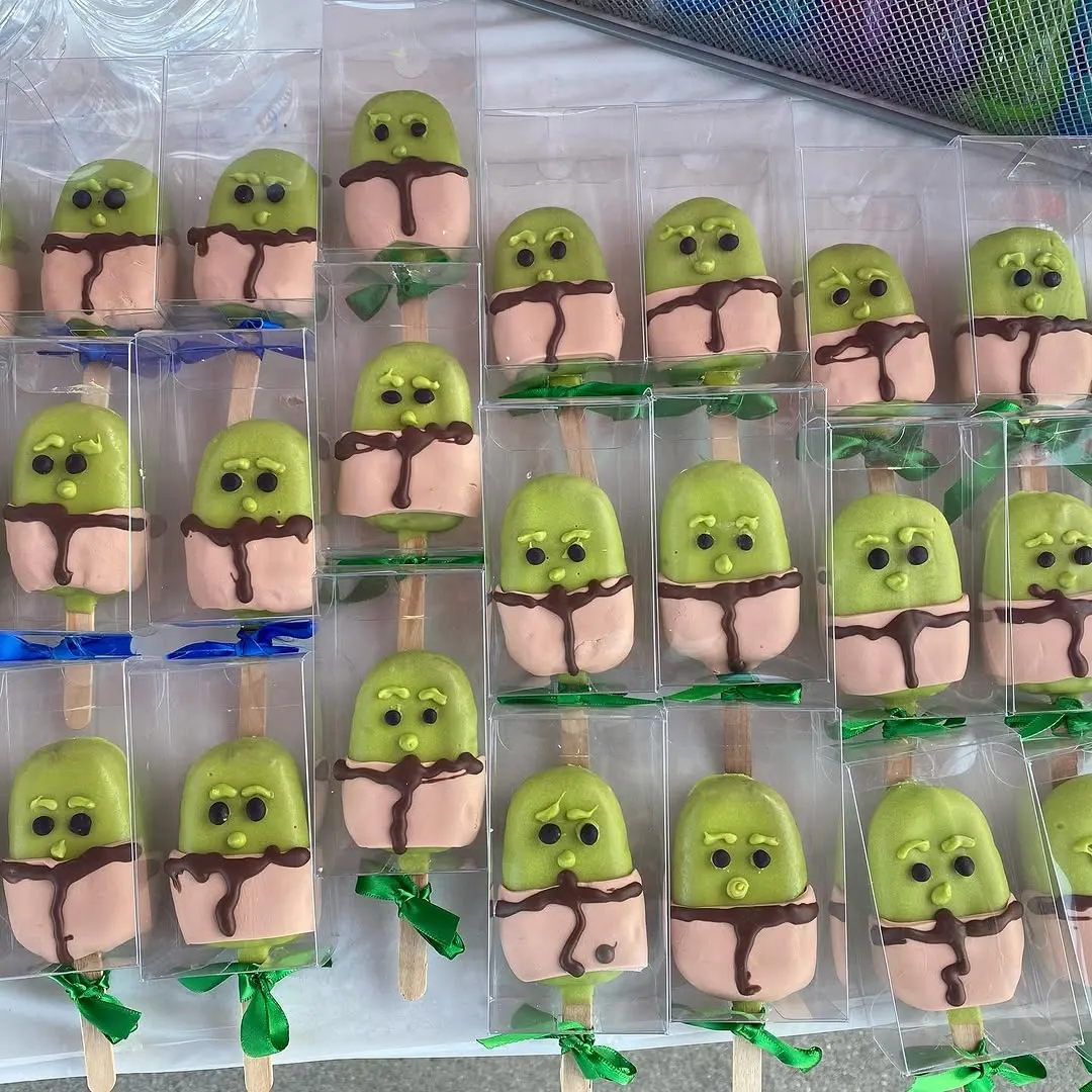 Shrek Character Cake Pops